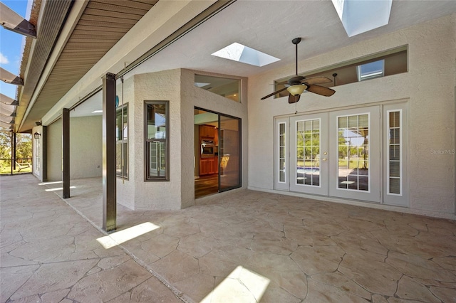 501 Fairmont Ter, Port Charlotte, FL 33954 - view of patio with french doors and a ceiling fan
