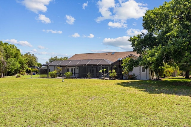 501 Fairmont Ter, Port Charlotte, FL 33954 - back of house featuring a yard and a lanai
