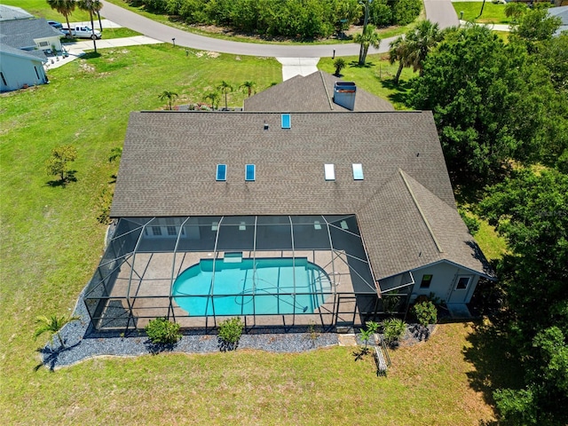 501 Fairmont Ter, Port Charlotte, FL 33954 - view from above of property with a pool area