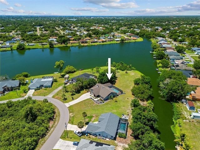 501 Fairmont Ter, Port Charlotte, FL 33954 - aerial view of residential area with a nearby body of water