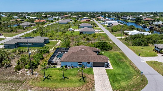 aerial perspective of suburban area