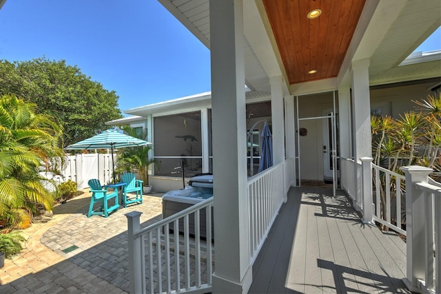 329 W Grace St, Punta Gorda, FL 33950 - deck with a patio and a sunroom