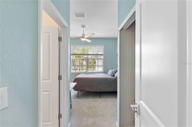 17629 Palmetto Pass Ln, Punta Gorda, FL 33982 - corridor featuring carpet floors and a textured wall