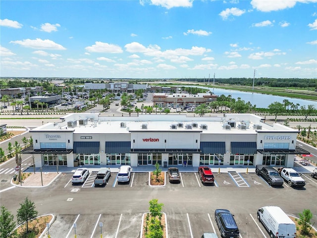 17629 Palmetto Pass Ln, Punta Gorda, FL 33982 - drone / aerial view of a commercial area and a nearby body of water