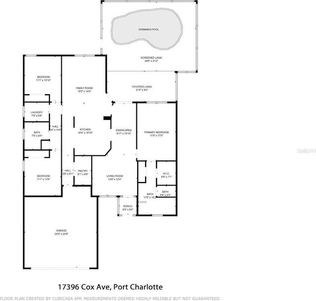 17396 Cox Ave, Port Charlotte, FL 33948 - property floor plan