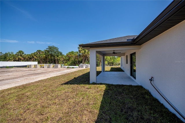359 Salisbury St, Port Charlotte, FL 33954 - view of yard with ceiling fan and a patio
