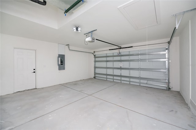 359 Salisbury St, Port Charlotte, FL 33954 - garage featuring a garage door opener and electric panel