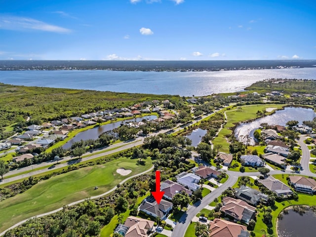 13783 Palmetto Point Ct, Port Charlotte, FL 33953 - aerial view of residential area featuring a nearby body of water and a golf club