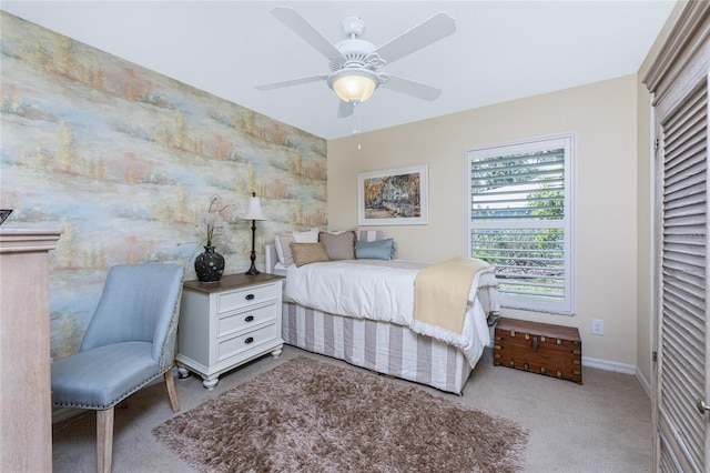4443 Abcor Rd, North Port, FL 34286 - bedroom featuring carpet and ceiling fan
