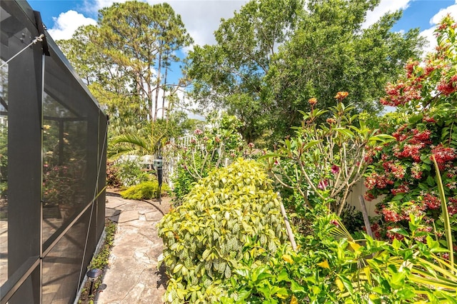 4443 Abcor Rd, North Port, FL 34286 - view of yard featuring glass enclosure
