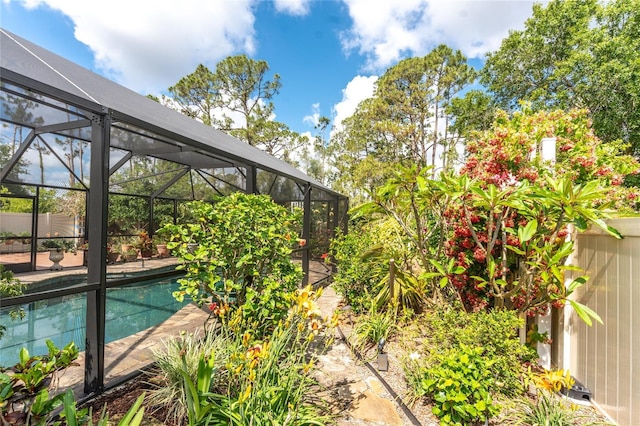 4443 Abcor Rd, North Port, FL 34286 - view of pool with glass enclosure