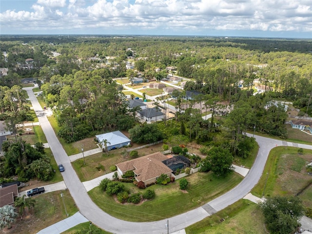 4443 Abcor Rd, North Port, FL 34286 - aerial view of property's location with a heavily wooded area and nearby suburban area