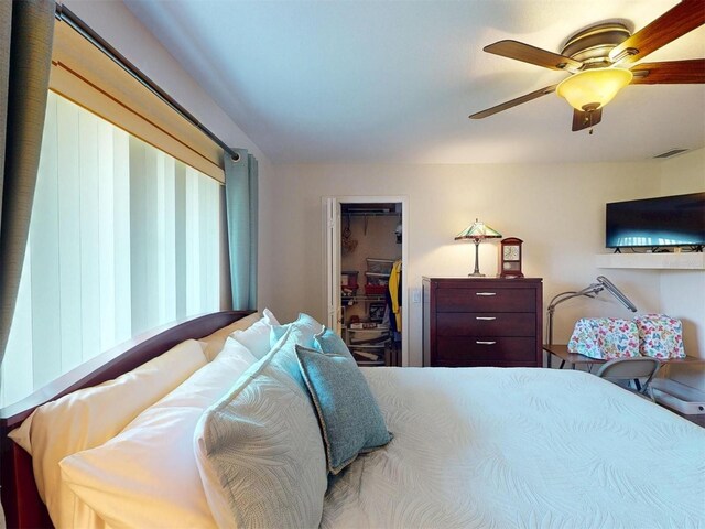 3518 Terin Ct, Punta Gorda, FL 33950 - bedroom featuring a spacious closet and ceiling fan