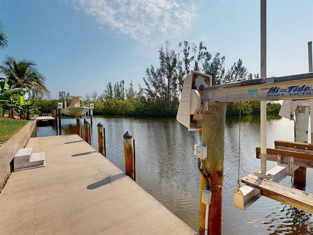 3518 Terin Ct, Punta Gorda, FL 33950 - dock with boat lift and a water view