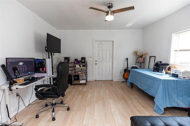 114 N Dade Ave, Arcadia, FL 34266 - office space with light wood finished floors and a ceiling fan