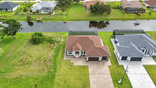 15 Tournament Rd, Rotonda West, FL 33947 - aerial perspective of suburban area featuring a nearby body of water