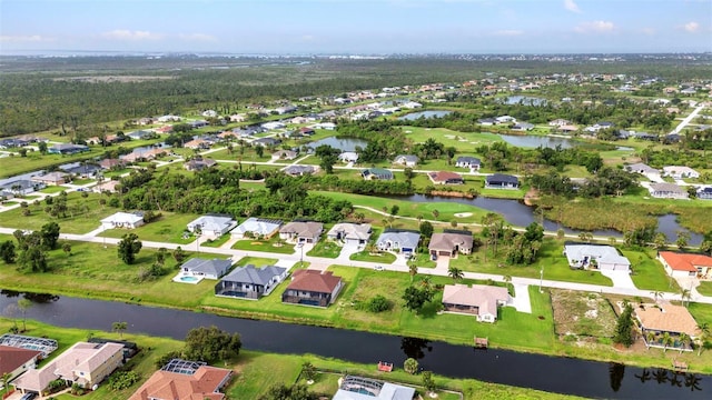 15 Tournament Rd, Rotonda West, FL 33947 - aerial view of property's location with nearby suburban area and a large body of water