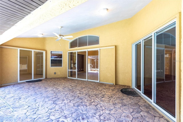25538 Rampart Blvd, Punta Gorda, FL 33983 - unfurnished sunroom featuring lofted ceiling