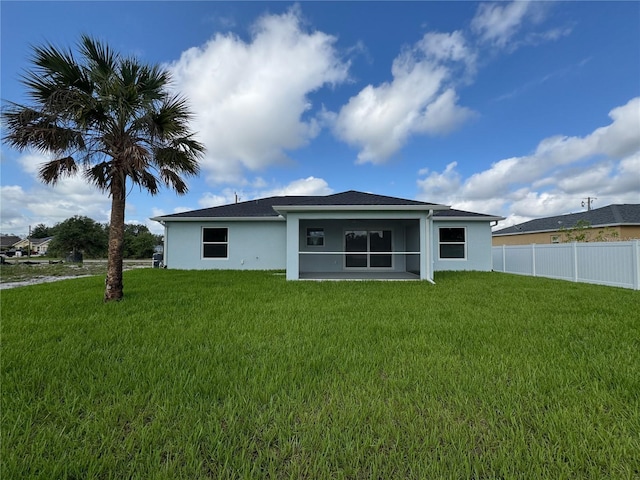 6274 Skyview Dr, North Port, FL 34291 - rear view of house with stucco siding