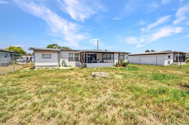 2465 Deedra St, Port Charlotte, FL 33952 - back of property featuring a sunroom
