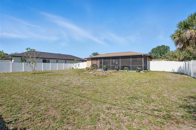 4358 Pates St, Port Charlotte, FL 33948 - view of yard featuring a sunroom