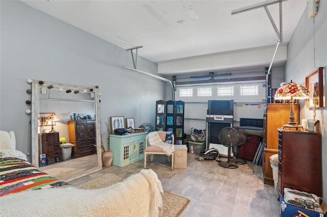 4358 Pates St, Port Charlotte, FL 33948 - bedroom featuring a garage and wood finished floors