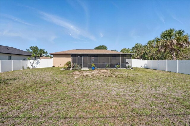 4358 Pates St, Port Charlotte, FL 33948 - back of house with a sunroom