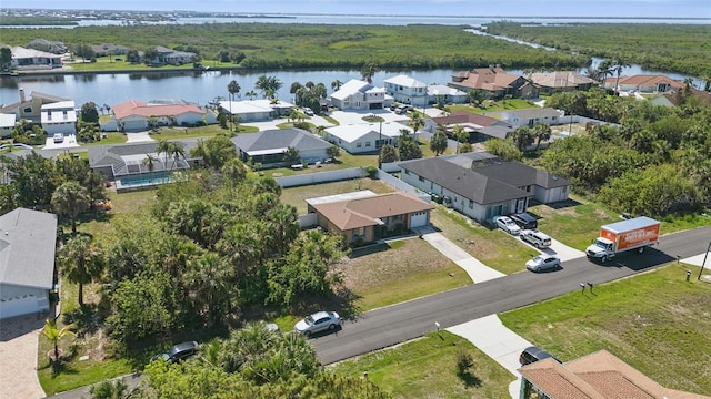 4358 Pates St, Port Charlotte, FL 33948 - aerial view of residential area with a nearby body of water