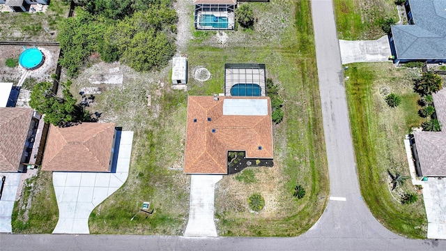 1039 Marlene St, Port Charlotte, FL 33952 - bird's eye view of a pool area