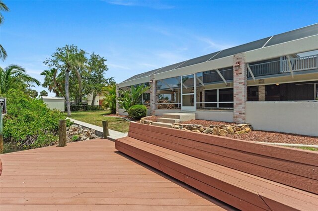 4317 Mccullough St, Port Charlotte, FL 33948 - deck with a lawn
