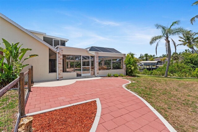 4317 Mccullough St, Port Charlotte, FL 33948 - view of patio / terrace featuring a lanai