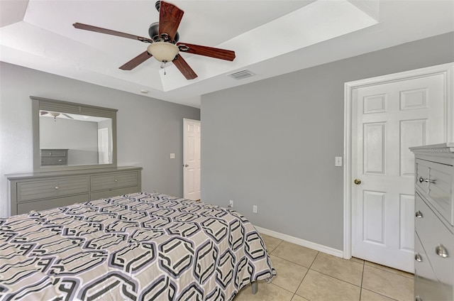 13210 SW Pembroke Cir N, Lake Suzy, FL 34269 - bedroom featuring light tile patterned floors and ceiling fan