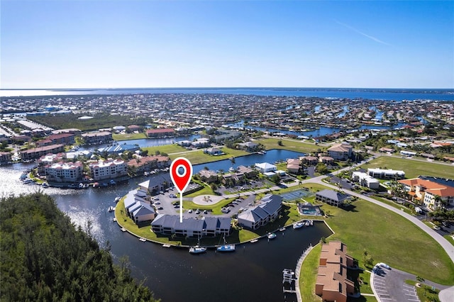 3256 White Ibis Ct Unit 24A, Punta Gorda, FL 33950 - aerial view of residential area with a nearby body of water