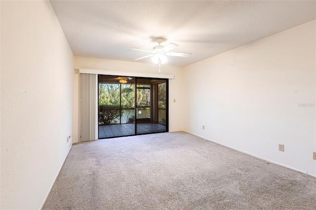3256 White Ibis Ct Unit 24A, Punta Gorda, FL 33950 - carpeted spare room featuring ceiling fan and baseboards