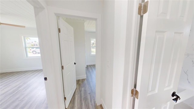 2805 Gussie St, Punta Gorda, FL 33950 - corridor featuring wood finished floors and baseboards