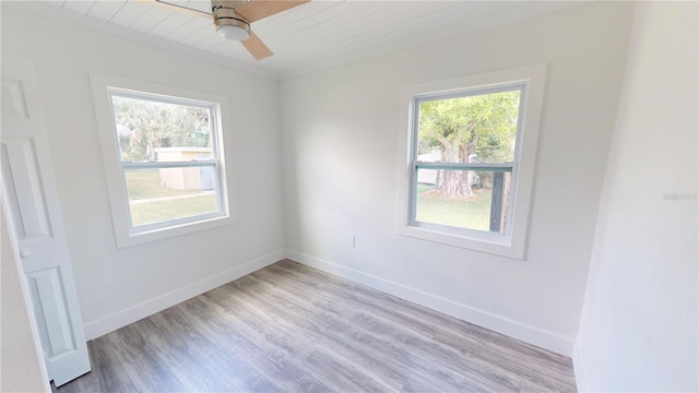 2805 Gussie St, Punta Gorda, FL 33950 - spare room with healthy amount of natural light, wood finished floors, baseboards, and wooden ceiling
