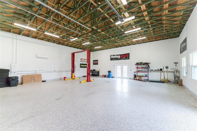 1025 Cheshire St, Port Charlotte, FL 33953 - garage with french doors