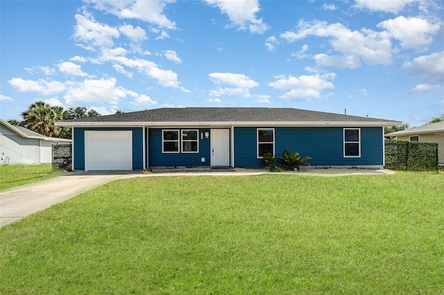 2420 Linton Ln, Port Charlotte, FL 33952 - ranch-style home with concrete driveway and an attached garage