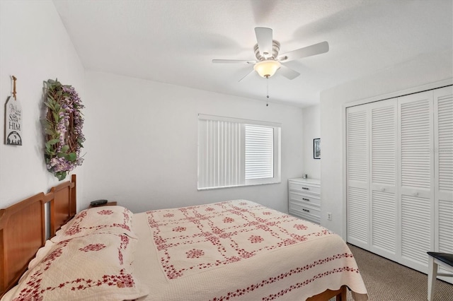 3105/3109 Vasco St, Punta Gorda, FL 33950 - carpeted bedroom with a closet and ceiling fan