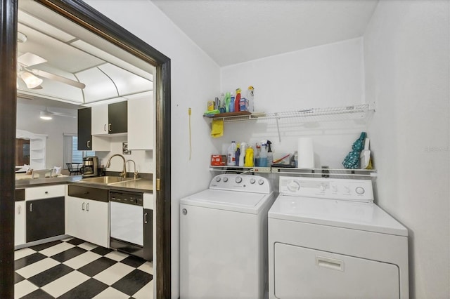 3105/3109 Vasco St, Punta Gorda, FL 33950 - laundry room with separate washer and dryer and light floors