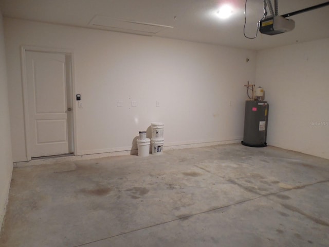 4830 Cazes Ave, North Port, FL 34287 - garage featuring electric water heater and a garage door opener