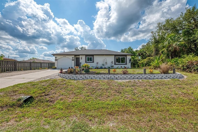 4044 S Salford Blvd, North Port, FL 34287 - ranch-style house featuring driveway, stucco siding, and a garage