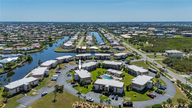 1080 Bal Harbor Blvd Unit 12C, Punta Gorda, FL 33950 - aerial perspective of suburban area featuring a nearby body of water