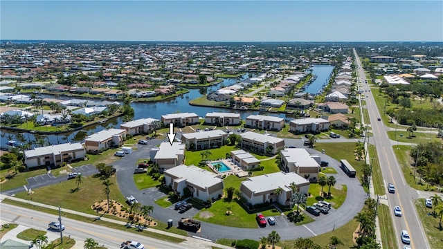 1080 Bal Harbor Blvd Unit 12C, Punta Gorda, FL 33950 - aerial perspective of suburban area with a large body of water