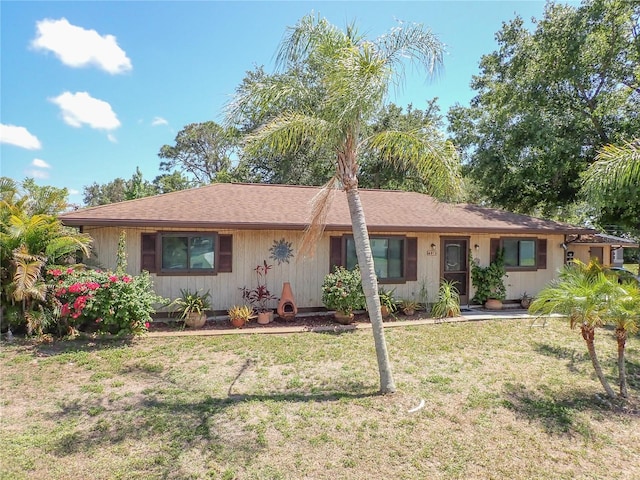 4071 Dekle Ave, North Port, FL 34286 - ranch-style home with a front lawn