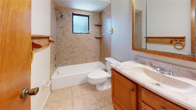 4071 Dekle Ave, North Port, FL 34286 - full bath with vanity, tub / shower combination, and tile patterned floors