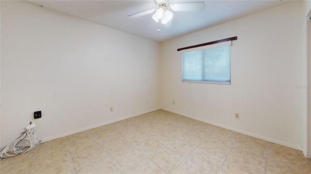 4071 Dekle Ave, North Port, FL 34286 - unfurnished room with ceiling fan and baseboards