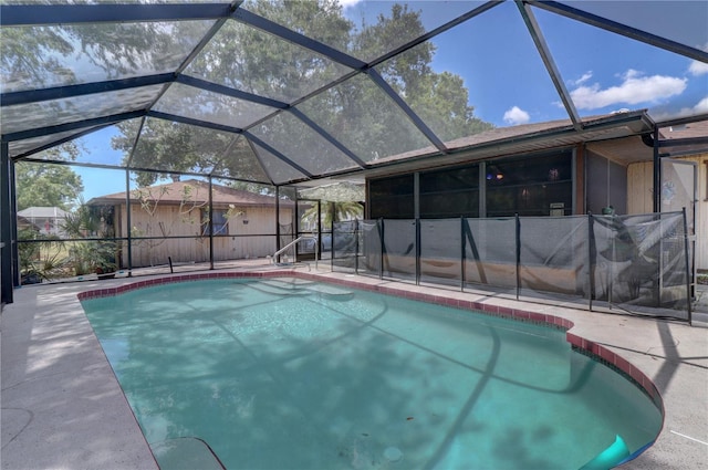 4071 Dekle Ave, North Port, FL 34286 - view of pool with a patio area and glass enclosure