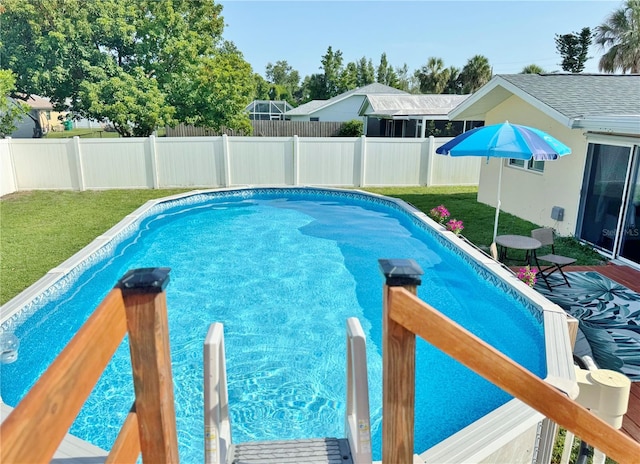 3122 Scranton St, Port Charlotte, FL 33952 - view of swimming pool featuring a fenced backyard