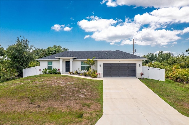 5532 Veracruz Ter, Port Charlotte, FL 33981 - ranch-style home featuring a garage, a gate, concrete driveway, and stucco siding
